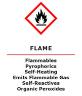 Flame physical hazard label - Chemscape